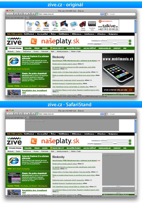 SafariStand, Safari Stand, safari, internet, reklama, zive, zive.sk