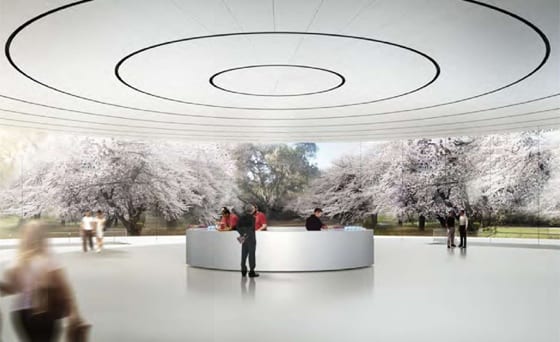 Apple Campus 2.0 fotky interiér