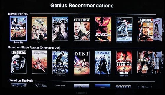 Genius v Apple TV