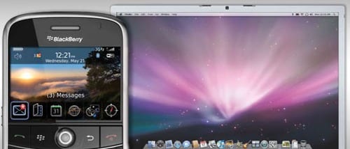 BlackBerry, synchronizácia na Mac OS X