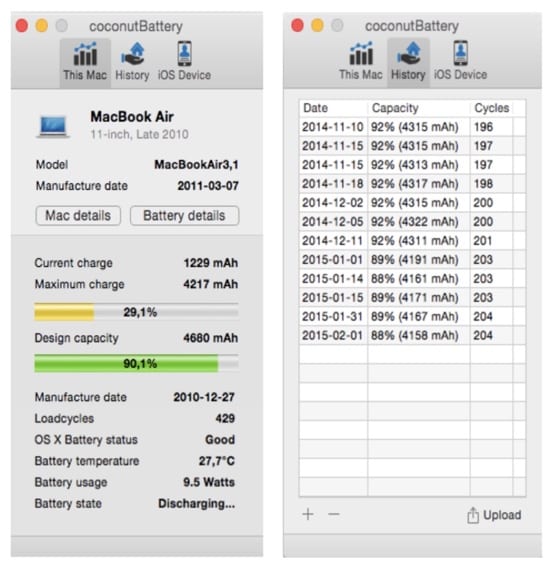 mac test battery coconutbattery