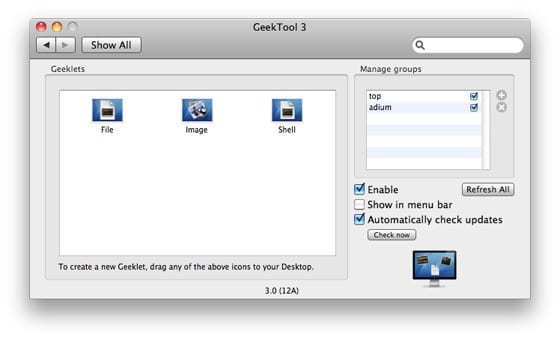 GeekTool Screenshot