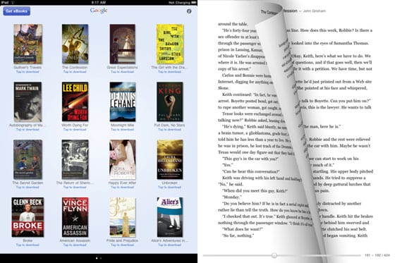 Google Books na iPade