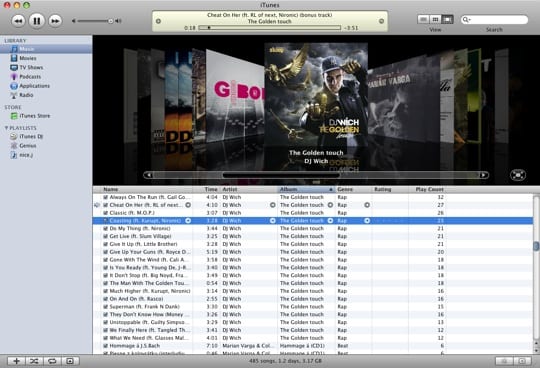 iTunes Cover Flow