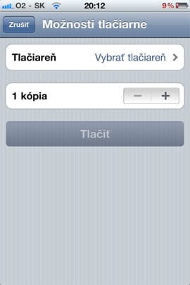 AirPrint v iOS 4.2