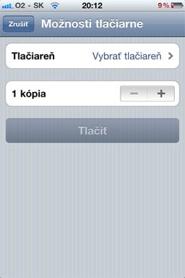 AirPrint v iOS 4.2