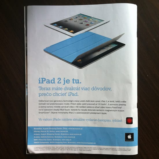 Apple iPad 2 reklama .týždeň