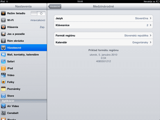 iPad v slovenčine