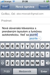 Nová slovenská klávesnica vo firmwari 3.0