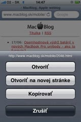 Safari v iPhone
