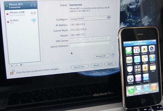 iPhone 3G firmware 3.0 tethering Orange