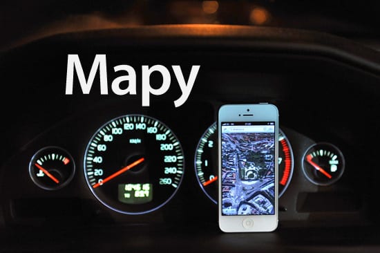 iPhone 5 mapy