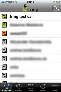 VoIP pre iPhone iPod touch Fring