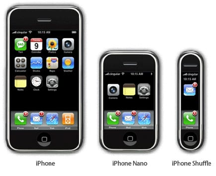 iPhone nano shuffle