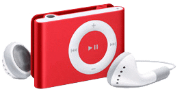 Na evente sa očakáva aj predstavenie novej – červenj – farby pre iPod shuffle. Obrázok z AppleInsider.com.