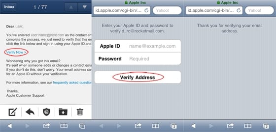 Vytvorenie nového Apple ID – overenie emailu