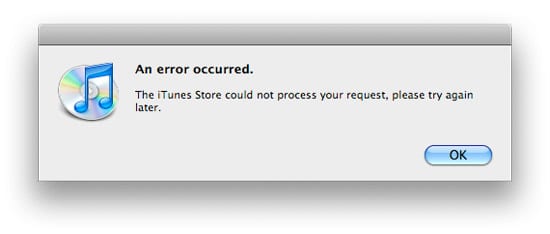 iTunes Store chyba