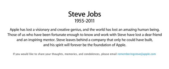 Steve Jobs zomrel