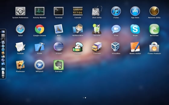 pozadie Launchpad – neostré farebné