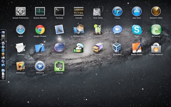 pozadie Launchpad – ostré čiernobiele