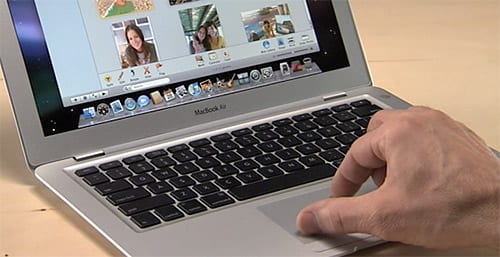 MacBook Air multi touch trackpad