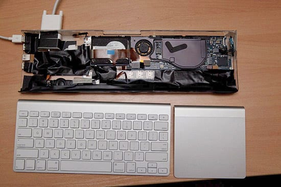 MacBook Air prerobený na klávesnicu