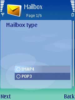Nokia N73 IMAP Gmail nastavenia