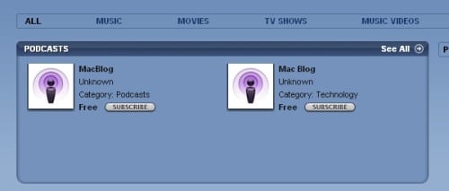 Podcast iTunes Store 3