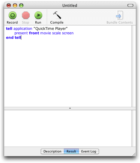 QuickTime Full Screen AppleScript