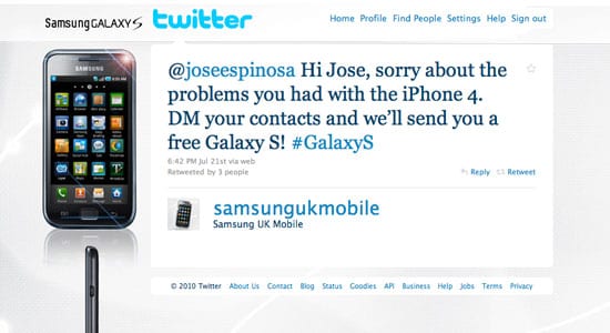 Samsung Galaxy S rozdávanie