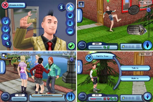 iPhone Sims 3 screenshoty