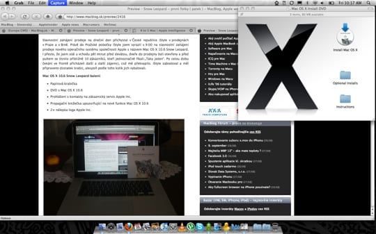 Apple Mac OS X 10.6 Instalace