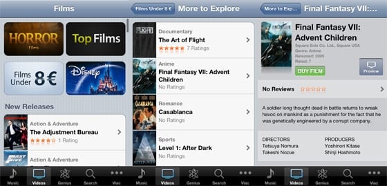Filmy v iTunes Store