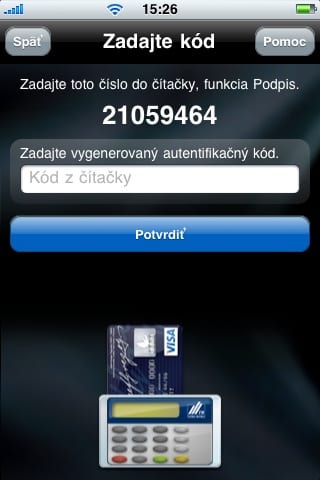 Tatra banka iPhone aplikacia internet banking