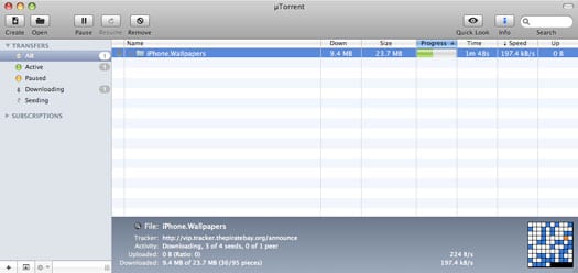 uTorrent Beta pre Mac