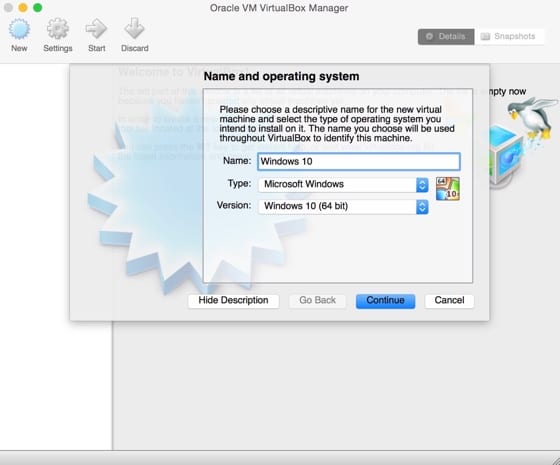 VirtualBox 10