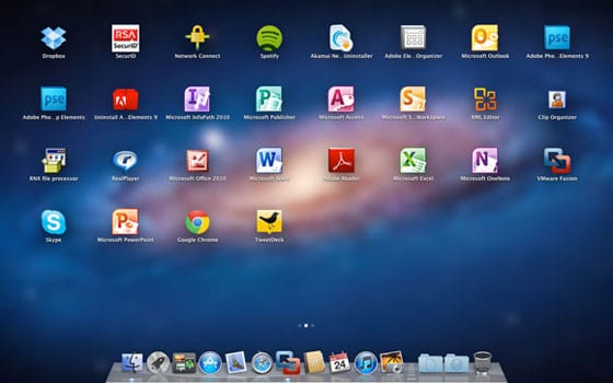 VMware Fusion 4 – Launchpad