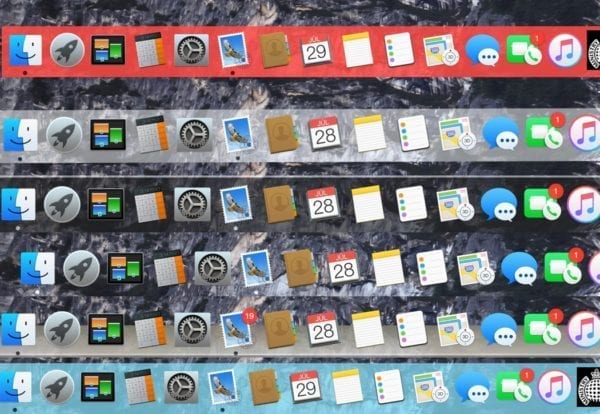 Príklady zmeny docku