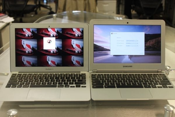 Samsung vs Apple notebook