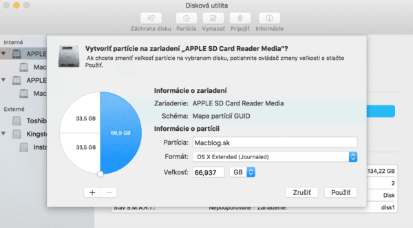 disk utility partiacia