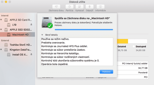 disk utility zachrana disku