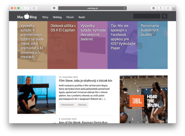 snimka obrazovky tien