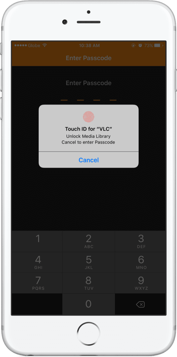 VLC-Touch-ID