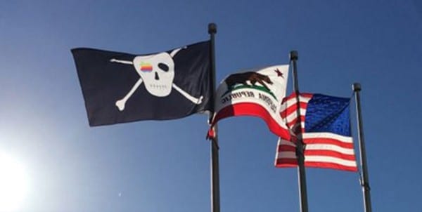 apple piratska vlajka