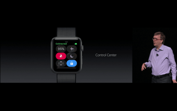 WWDC watchOS 3 Control Center