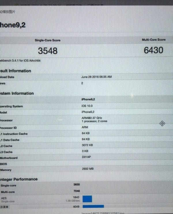 iPhone 7 Plus Benchmark