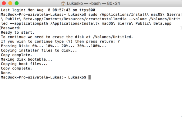 macos sierra terminal