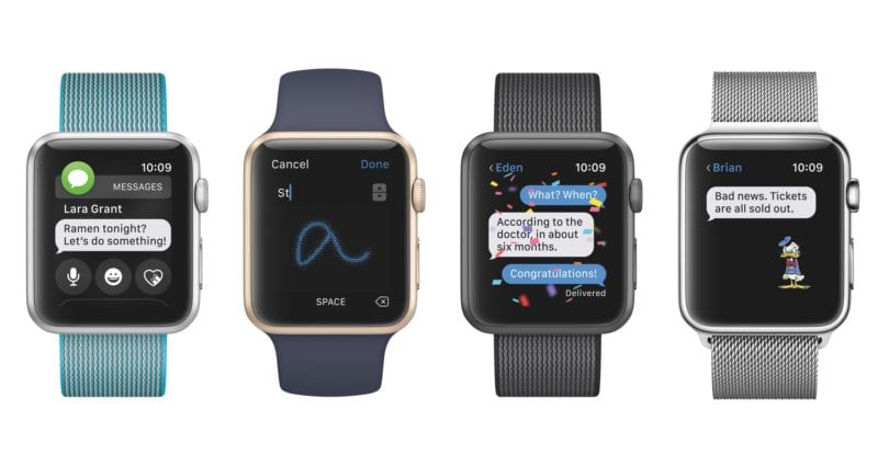 watchOS 3 messages