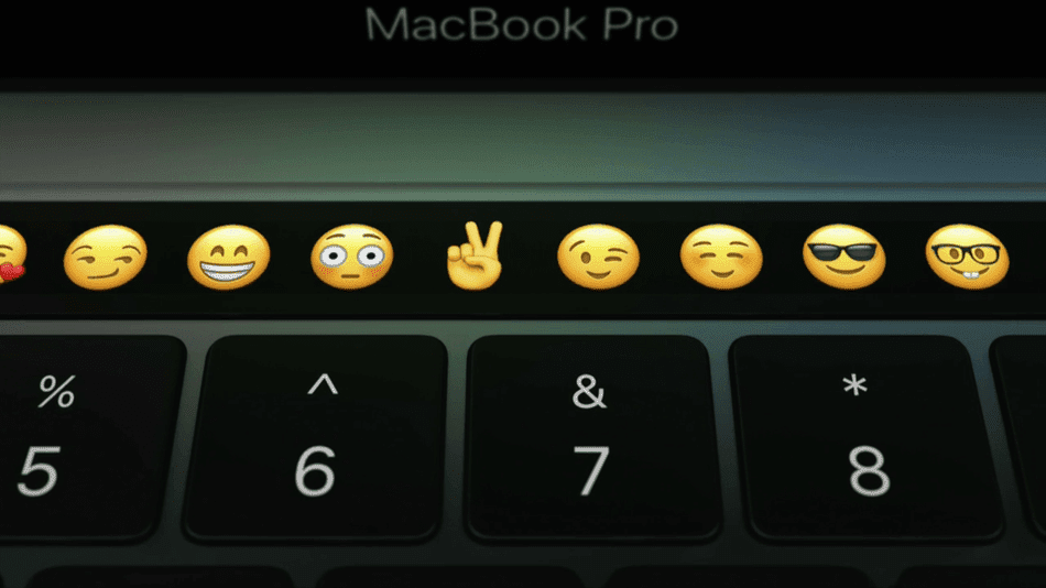 MacBook Pro Touch Bar Emoji