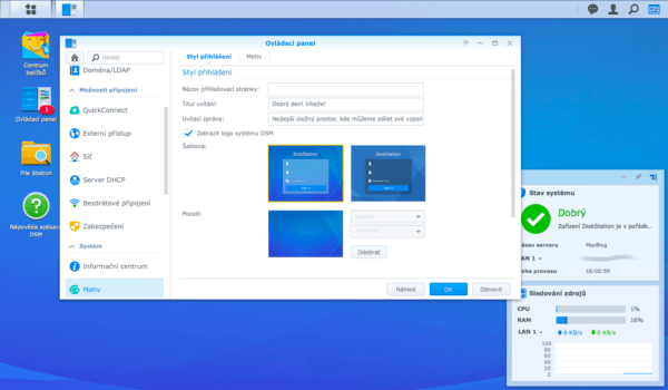 Synology DiskStation Manager Customization